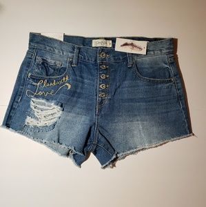 NWT Jessica Simpson Ranger Highrise Frayed